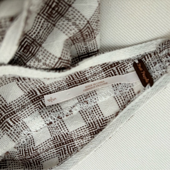 🎉 Host Pick 🎉 Free People Gingham cotton overalls romper. Perfect for summer! - Picture 10 of 10